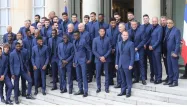 Equipe de France de foot Légion d'honneur Elysée JACQUES DEMARTHON / AFP
