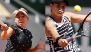 Anisimova (à gauche) et Barty (à droite) s'affronteront en demi-finales à Roland-Garros.