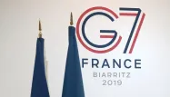 Logo du G7 (1280x640) IROZ GAIZKA / AFP