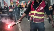 La mobilisation de ce jeudi à Marseille a presque entièrement paralysés les transports en commun de la ville.