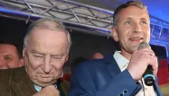 Alexander Gauland et Bjoern Hoecke, du parti Alternative pour l'Allemagne (AfD)
