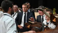 Emmanuel Macron s'est rendu vendredi matin au Sommet de l'élevage, en Auvergne.
