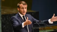 Emmanuel Macron à la tribune de l'ONU