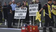 Manifestation de pompiers à Belfort en septembre 2019 (1280x640) SEBASTIEN BOZON / AFP