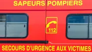 Un camion de sapeurs pompiers