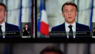 Emmanuel Macron lors de ses vœux aux Français.