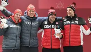 Un équipage allemand et un équipage canadien ont partagé lundi la médaille d'or de bob à 2 lors des JO de Pyeongchang.