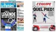 Le Parisien, L'équipe Fourcade crédit : Le Parisien / L'équipe / montage Europe 1 - 1280