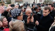 Emmanuel Macron s'est rendu à Villeneuve Saint-Georges, mercredi.