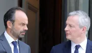 Édouard Philippe et Bruno Le Maire s'adressent au secteur bancaire, lundi matin.