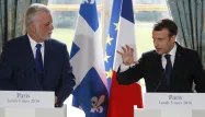 Emmanuel Macron s'exprimait lors d'un point presse avec le Premier ministre québécois Philippe Couillard.