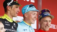 Valgren, au centre, a triomphé sur l'Amstel Gold Race.
