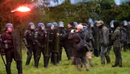 Un escadron de gendarmes a été pris pour cible à Notre-Dame-des-Landes, jeudi. (Photo d'archives)