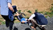 Michael Goolaerts a été victime d'un arrêt cardiaque, qui a conduit à sa chute sur Paris-Roubaix, dimanche.
