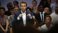 Emmanuel Macron a bénéficié de remises lors de locations de salle, comme ici à la Mutualité de Paris.