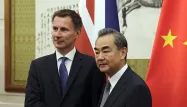 Jeremy Hunt, Wang Yi, Chine crédit : ANDY WONG / POOL / AFP - 1280