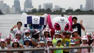 JO-2020, mascottes, Tokyo crédit : ISSEI KATO / POOL / AFP - 1280