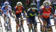 Vincenzo Nibali, Nairo Quintana et Thibaut Pinot lors du Tour d'Italie.