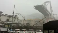 Le viaduc de Gênes s'est effondré, mardi.
