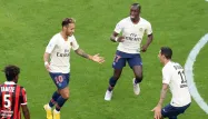 Le Brésilien Neymar s'est distingué d'un doublé, samedi à Nice.