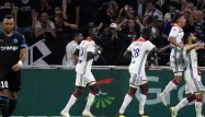 La joie des Lyonnais sur le quatrième but, signé Nabil Fekir.