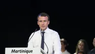 Emmanuel Macron en Martinique, en décembre 2016.