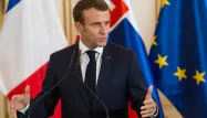 "Je ne crois pas dans ceux qui veulent diviser l'Europe", a déclaré vendredi Emmanuel Macron.