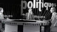Jean Lanzi (au centre), ici en 1883 lors de l'émission de TF1 "Politiques", est mort mardi.
