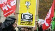 Un Trump "impérialiste", "va-t-en-guerre" et "raciste" pour les manifestants.