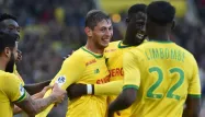 La joie de Sala (au centre), encore buteur avec Nantes.