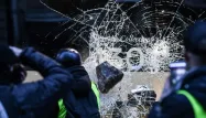 champs élysées, gilets jaunes, violence, vitrine 1280 Alain JOCARD / AFP