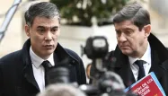 Olivier Faure, Patrick Kanner crédit : STEPHANE DE SAKUTIN / AFP