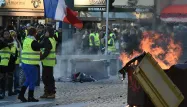 Marseille, gilets jaunes, acte 4 crédit : BORIS HORVAT / AFP - 1280