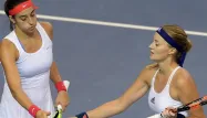 Caroline Garcia et Kristina Mladenovic ont été éliminées en demi-finale de l'Open d'Australie.
