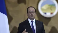François Hollande, Gao, Mali, janvier 2017 crédit : STEPHANE DE SAKUTIN / AFP - 1280