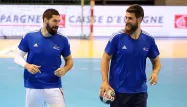 Luka Karabatic, à droite, avec son frère.