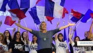 La présidente du FN est créditée de 26% des voix dans ce dernier sondage Ifop-Fiducial.