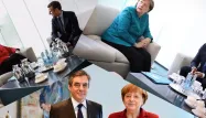 Merkel candidats Fillon Macron Hamon