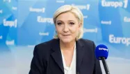 Marine Le Pen est l'invitée d'Europe 1 lundi matin. Capture d'écran Europe 1