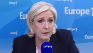 Marine Le Pen ne considère pas la politique "comme du rodéo". Capture d'écran Europe 1