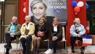 Marine Le Pen tenait une réunion publique à Saint-Raphaël le 15 mars.