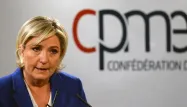 Marine Le Pen veut attirer le vote des petits patrons grâce au patriotisme économique.