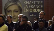 Peine de mort, immigration... Certains électeurs du FN restent toujours aussi radicaux. PASCAL PAVANI / AFP