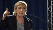 Marine Le Pen était en meeting dans l'Aveyron.