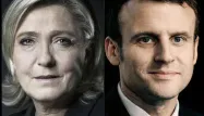 Marine Le Pen, Emmanuel Macron, Macron Le Pen crédit : JOEL SAGET / AFP - 1280