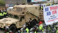 L'arrivée des premières pièces du bouclier anti-missiles a été marquée par des manifestations.
