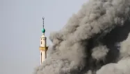 Syrie, bombardement minaret crédit : MOHAMAD ABAZEED / AFP - 1280