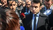 Emmanuel Macron s'est adressé à ses troupes lors d'un discours à huis clos samedi.