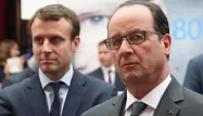 Macron au côté de Hollande pour les cérémonies du 8 mai