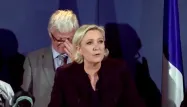 Marine Le Pen a pris la parole dans la foulée de son élection.